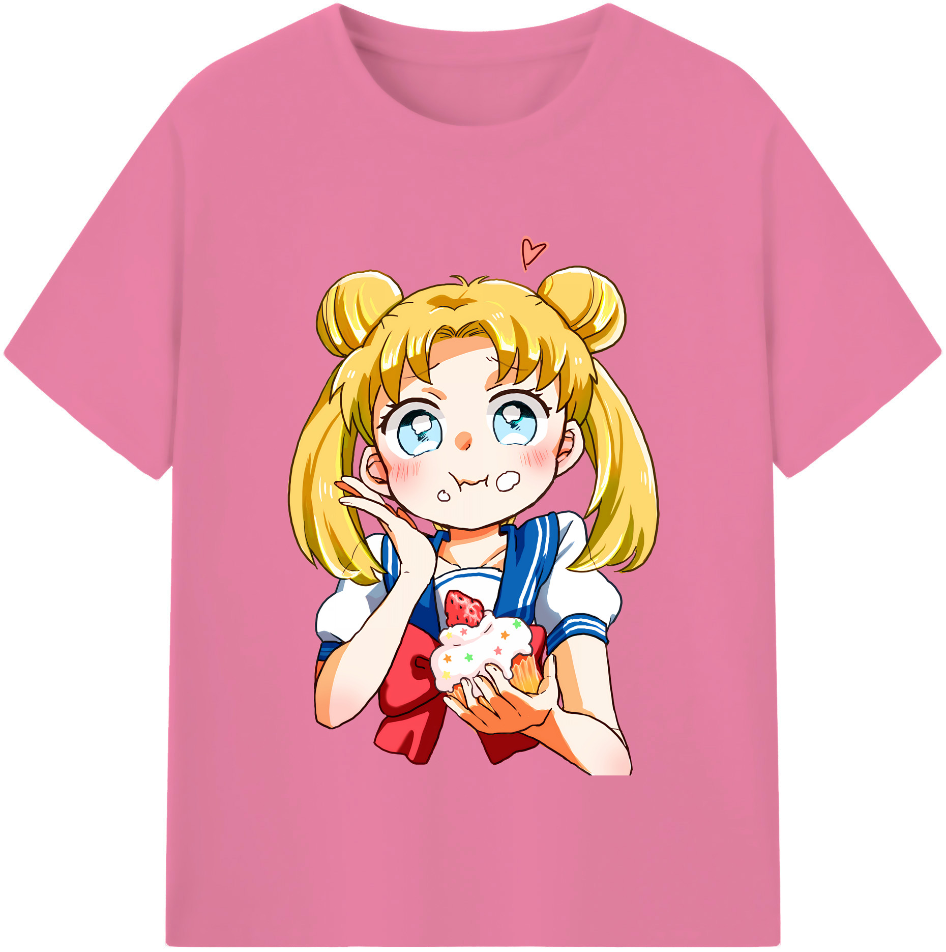 （画像用） 美少女戦士セーラームーン 愛野 美奈子 あいの みなこ Sailor Moon Aino Minako 綿100％半袖Tシャツ（フロントプリント）